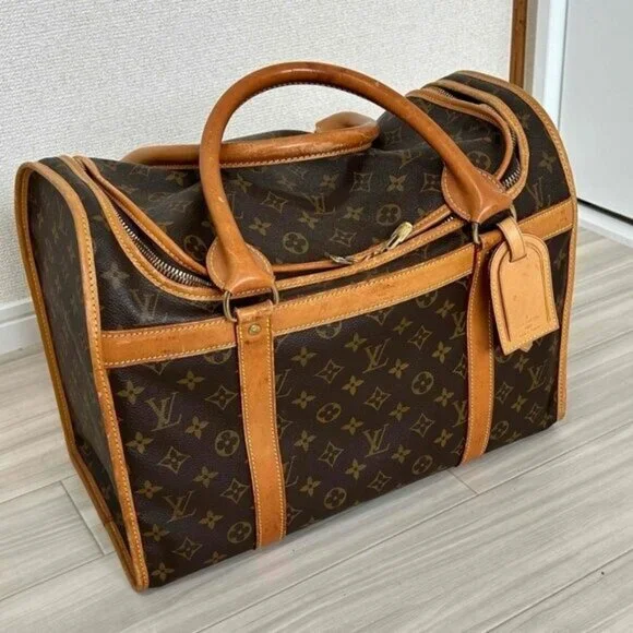 Louis Vuitton Sac Chien 40 Dog Carrier Monogram Pet Travel Bag Purse - Picture 3 of 16